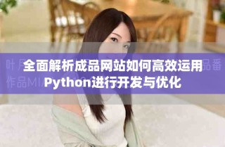 全面解析成品网站如何高效运用Python进行开发与优化