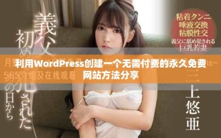 利用WordPress创建一个无需付费的永久免费网站方法分享