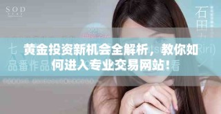 黄金投资新机会全解析，教你如何进入专业交易网站！