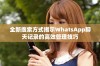 全新搜索方式揭示WhatsApp聊天记录的高效管理技巧