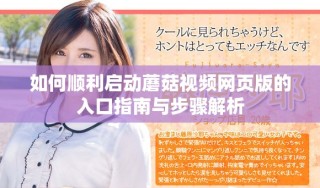 如何顺利启动蘑菇视频网页版的入口指南与步骤解析