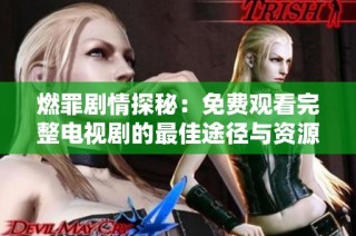 燃罪剧情探秘：免费观看完整电视剧的最佳途径与资源分享