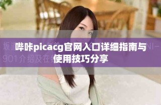 哔咔picacg官网入口详细指南与使用技巧分享