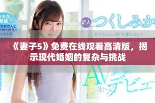 《妻子5》免费在线观看高清版，揭示现代婚姻的复杂与挑战