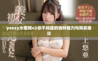 yeezy水蜜桃v2你不知道的独特魅力与购买建议