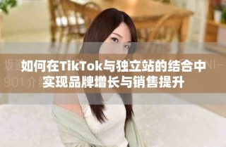 如何在TikTok与独立站的结合中实现品牌增长与销售提升