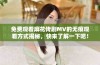 免费观看麻花传剧MV的无痕观看方式揭秘，快来了解一下吧！