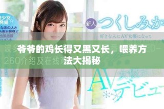 爷爷的鸡长得又黑又长，喂养方法大揭秘