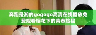 奔跑是湘的gogogo高清在线播放免费观看樱花下的青春旅程