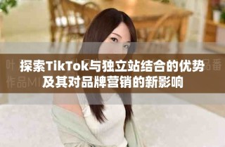 探索TikTok与独立站结合的优势及其对品牌营销的新影响