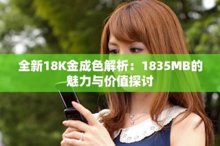 全新18K金成色解析：1835MB的魅力与价值探讨