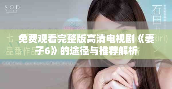 免费观看完整版高清电视剧《妻子6》的途径与推荐解析