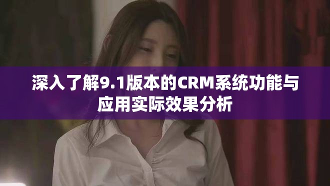 深入了解9.1版本的CRM系统功能与应用实际效果分析