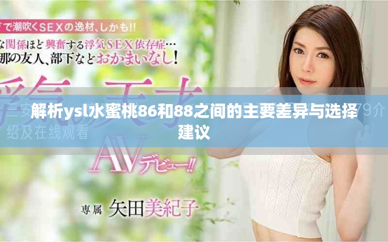 解析ysl水蜜桃86和88之间的主要差异与选择建议