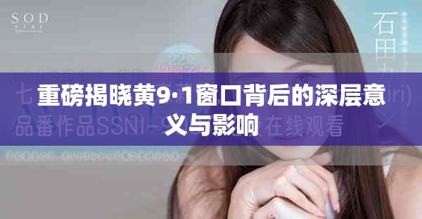 重磅揭晓黄9·1窗口背后的深层意义与影响