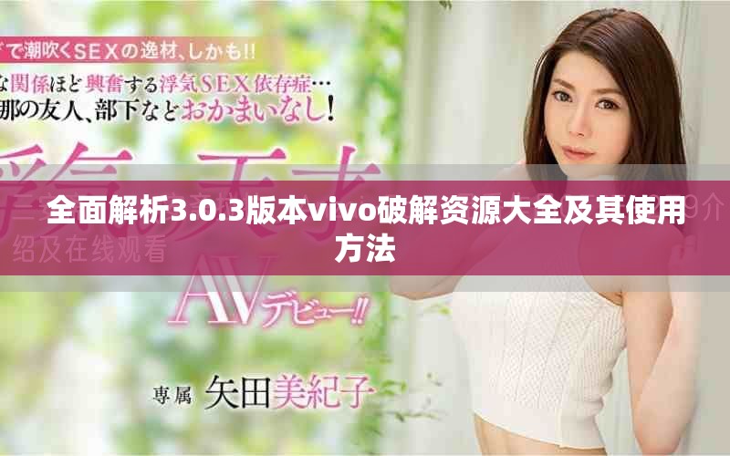 全面解析3.0.3版本vivo破解资源大全及其使用方法