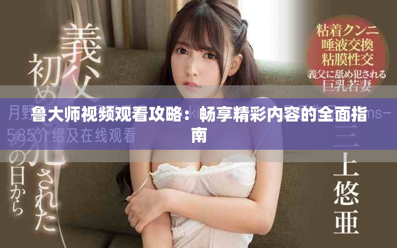 鲁大师视频观看攻略：畅享精彩内容的全面指南