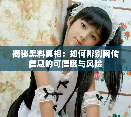 揭秘黑料真相：如何辨别网传信息的可信度与风险
