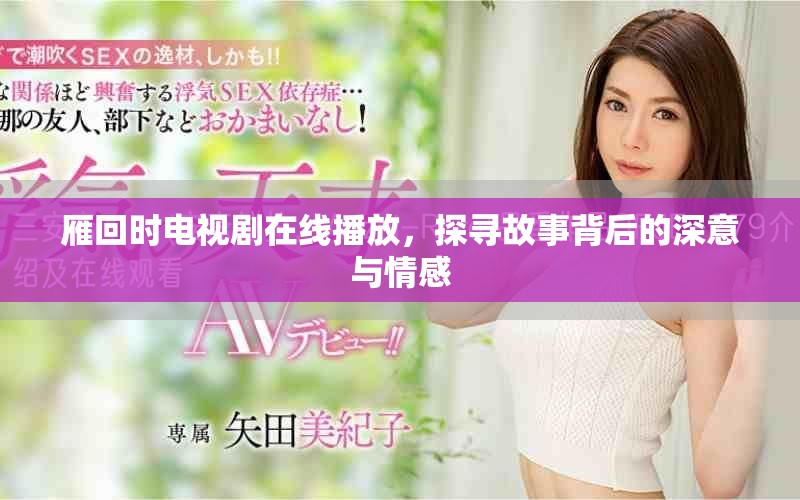 雁回时电视剧在线播放，探寻故事背后的深意与情感