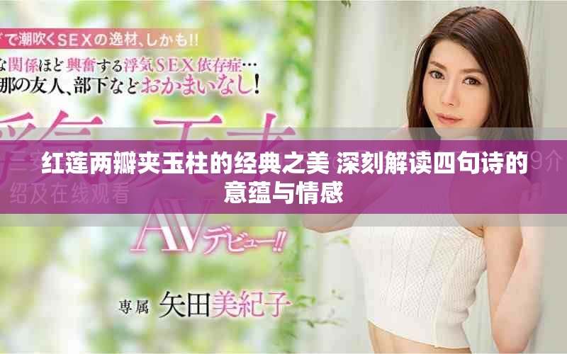 红莲两瓣夹玉柱的经典之美 深刻解读四句诗的意蕴与情感