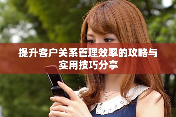 提升客户关系管理效率的攻略与实用技巧分享