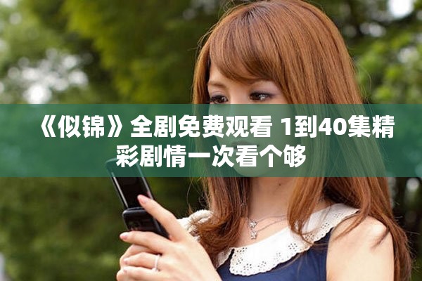 《似锦》全剧免费观看 1到40集精彩剧情一次看个够