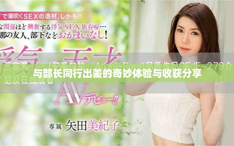 与部长同行出差的奇妙体验与收获分享