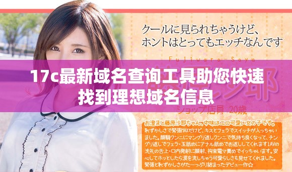 17c最新域名查询工具助您快速找到理想域名信息