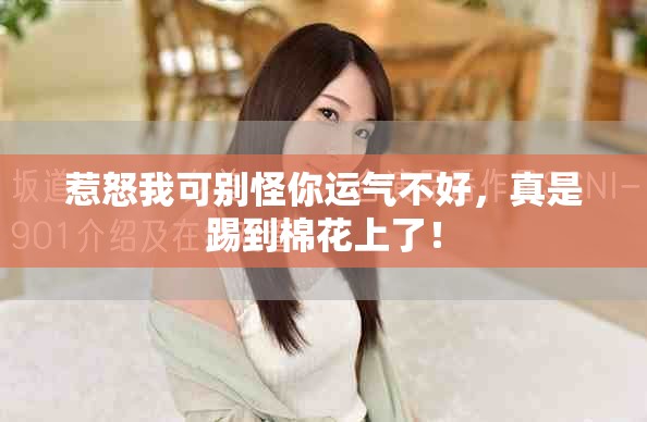 惹怒我可别怪你运气不好，真是踢到棉花上了！