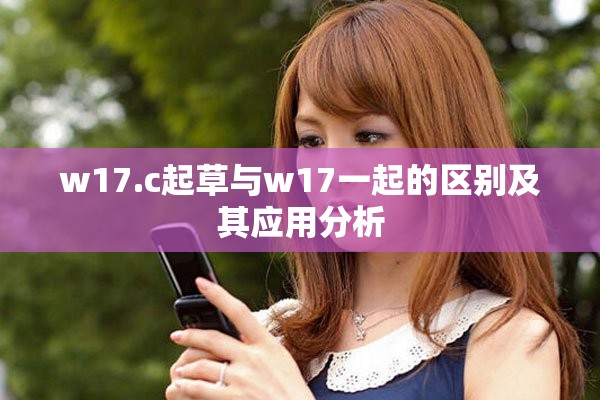 w17.c起草与w17一起的区别及其应用分析