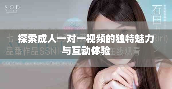 探索成人一对一视频的独特魅力与互动体验