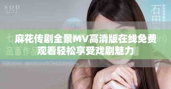 麻花传剧全景MV高清版在线免费观看轻松享受戏剧魅力