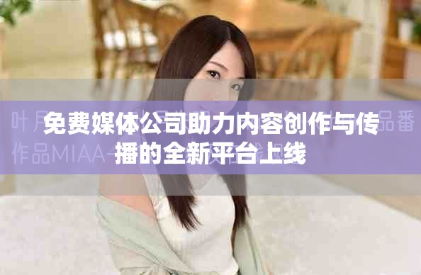 免费媒体公司助力内容创作与传播的全新平台上线
