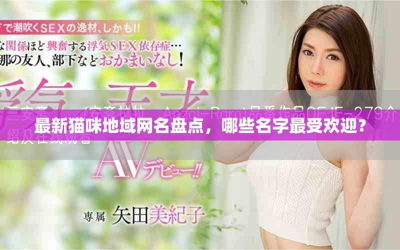 最新猫咪地域网名盘点，哪些名字最受欢迎？