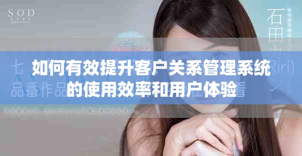 如何有效提升客户关系管理系统的使用效率和用户体验
