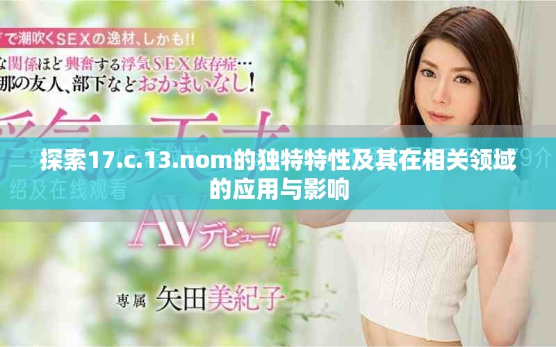 探索17.c.13.nom的独特特性及其在相关领域的应用与影响