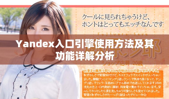 Yandex入口引擎使用方法及其功能详解分析